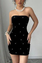 Sequin Strapless Bodycon Mini Dress