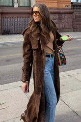 Belted Trench Casual Overcoat