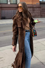 Belted Trench Casual Overcoat