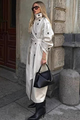 Double Breasted Belted Overcoat