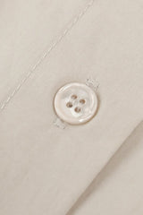 Long Sleeve Cotton Lapel Collar Blouse