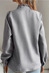Ruffle Long Sleeve Blouse