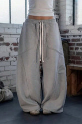 Oversized Baggy Wide Leg Lounge Knit Pants