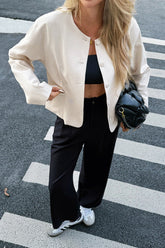 Solid Color Casual Jacket