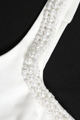 Elegant Pearl Strap Party Dress