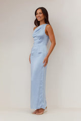 Solid Sleeveless Asymmetric Formal Dress