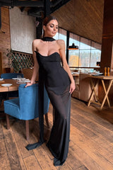 Stretch Tulle Bandage Mesh Formal Dress