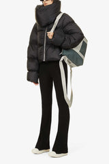 High Neck Scarf Collar Quilted Puffer Jacket