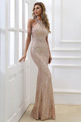 Sequin Mermaid Gown Formal Dress