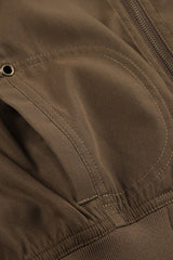 Utility Belted Zip Pocket Jacket