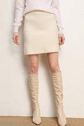 Wool A-Line Mini Skirt