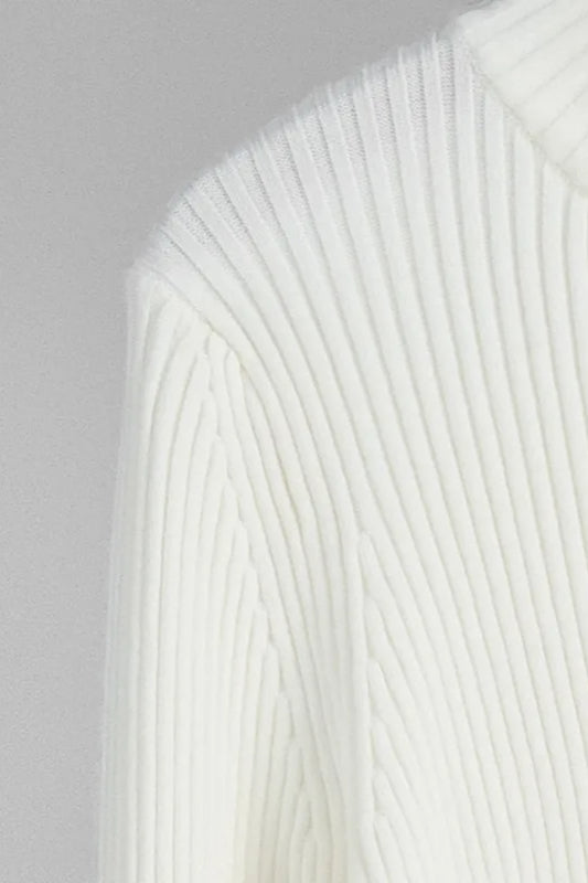 Double Zip Slim Knit Cardigan