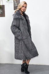 Extended Length Contoured Plush Overcoat