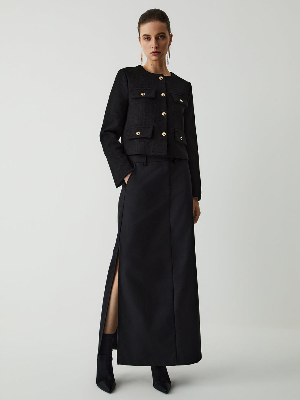 Vintage Button Graceful Tweed Blazer Blazers