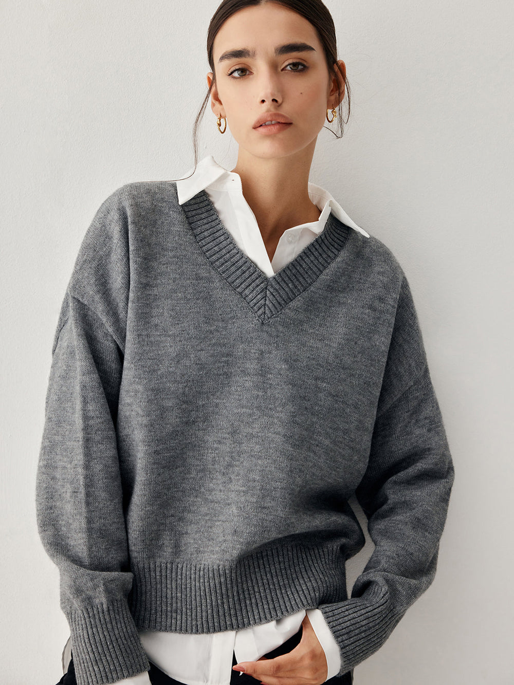 Charcoal Charming Sweater Grey / S Sweaters