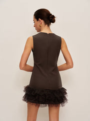 Ruffled Hem Sleeveless Dress Dresses