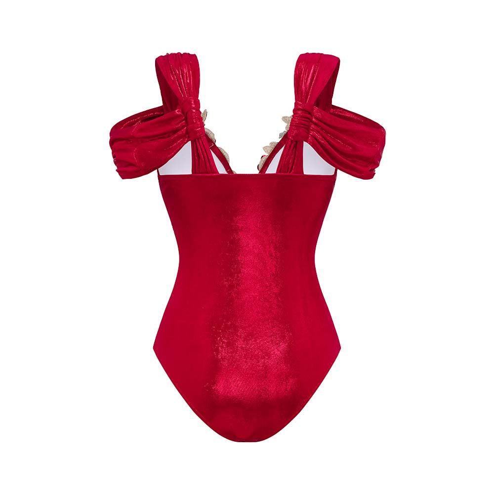 Coastal Chic Swimsuit - Red