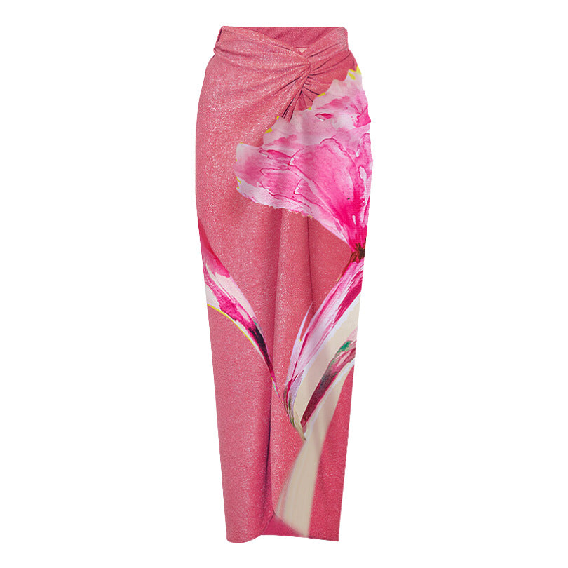 Blossom Wrap Skirt - Pink