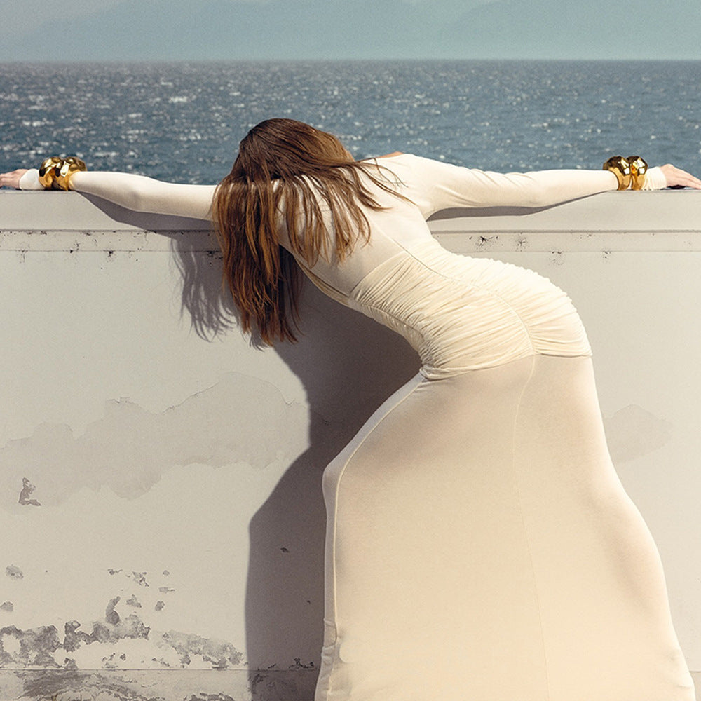 Bruna Maxi Dress - Beige