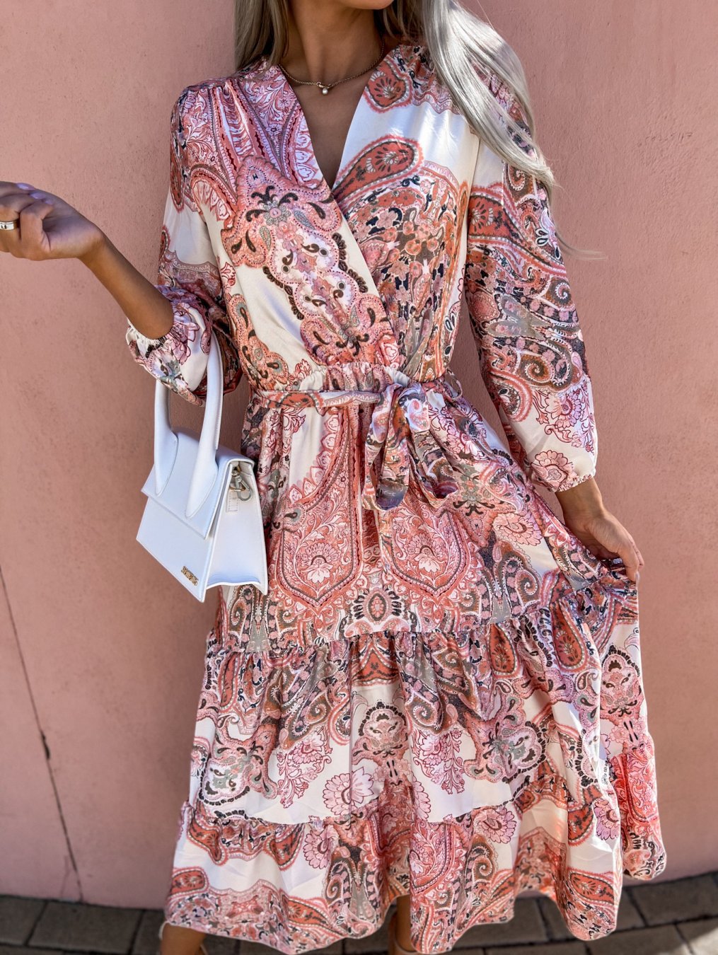 Katerina Printed Tiered Midi Dress - FINAL SALE