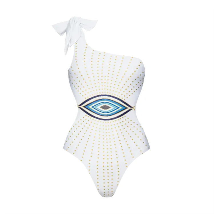 Eye See You Swimsuit - White