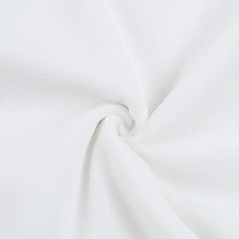 Fring Tube Dress - White