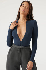 Bodysuit Style Knit Top