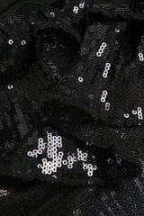 Sequin Paneled Tiered Bodycon Mini Skirt