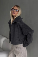 Relaxed Fit Lapel Casual Jacket