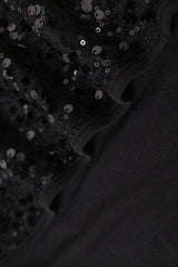 Sequin Strapless High Slit Maxi Dress