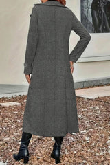 Slim Fit Double Breasted Lapel Overcoat