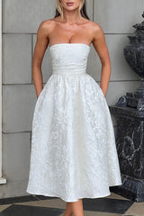 Strapless Elegant Party Dress
