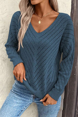 Hollow Knit Loose Pullover Sweater