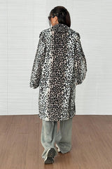 Plush Faux Fur Mid-Length Overcoat
