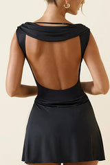 Solid Color Bodycon Mini Dress