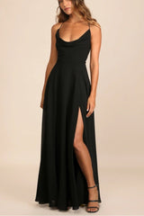Sexy Halter Backless Maxi Formal Dress