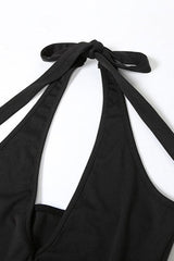 Halter Backless Tie Party Dress