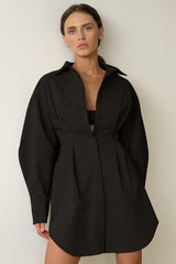 Elegant Vintage Waist Defining Blouse