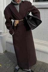Blazer Lapel Long Jacket Style Overcoat