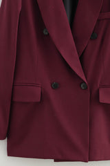 Oversized Wide Lapel Structured Blazer