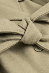 Wide Notch Lapel Single Breasted Overcoat