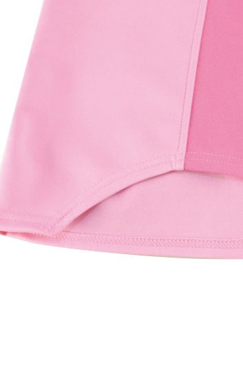 Colorblock Cami Waist-Cinching Mini Party Dress