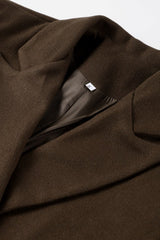 Single Breasted Long Lapel Overcoat