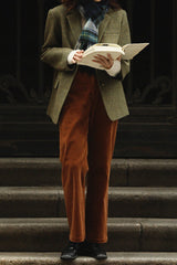 Wool Blend Single Breasted Blazer