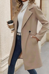 Wool Blend Blazer Overcoat