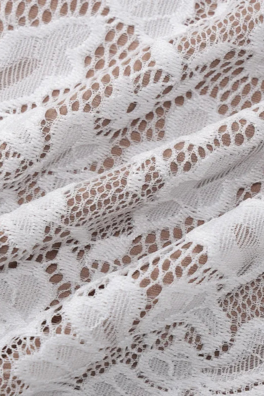 Sexy Hollow Out Lace Bodycon Maxi Dress