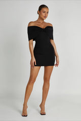 Off-the-shoulder Bodycon Cocktail Dress
