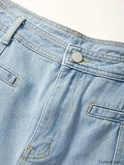 Back Star Patchwork Flare Jeans Flare Jeans