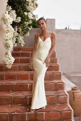 Backless Cami Silk Dress