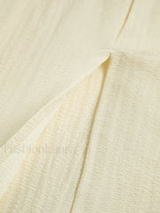 Backless Criss Cross Trendy Split Midi Dress Dresses